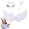 Shengou Ailes De Fée Lumineuses,Ailes De Papillon Enfant,Ailes De Fée Ange Papillon,Ailes De Fée Papillon pour Filles,Ailes P