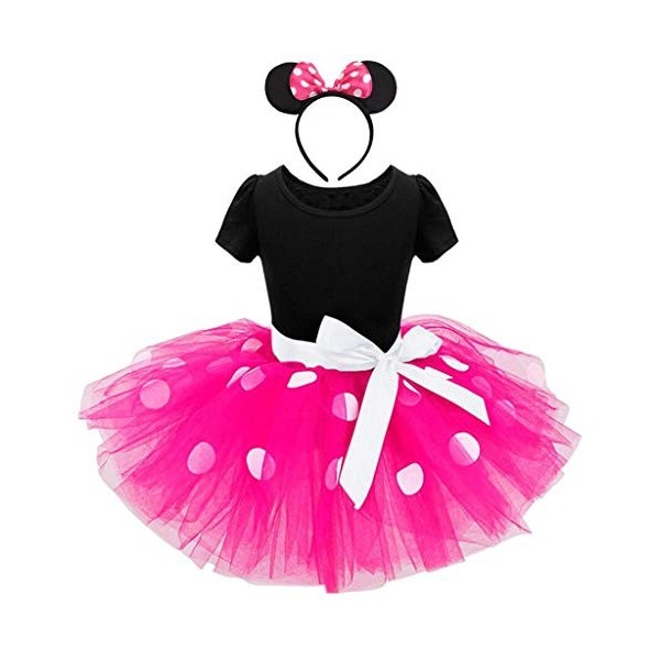 IBTOM CASTLE Robe Minnie pour fille - Noël - Carnaval - Halloween 