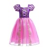 Lito Angels Deguisement Robe Costume Princesse Raiponce avec Accessories Enfant Fille, Taille 6 ans étiquette en tissu 06 , 