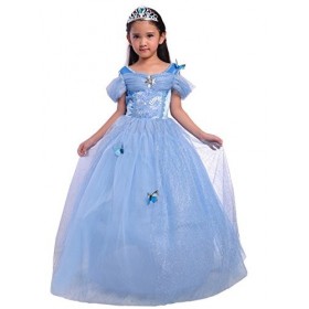 Lito Angels Deguisement Robe Belle et la Bête Costume Princesse Belle avec Accessoires Enfant Fille Taille 2 ans, Jaune