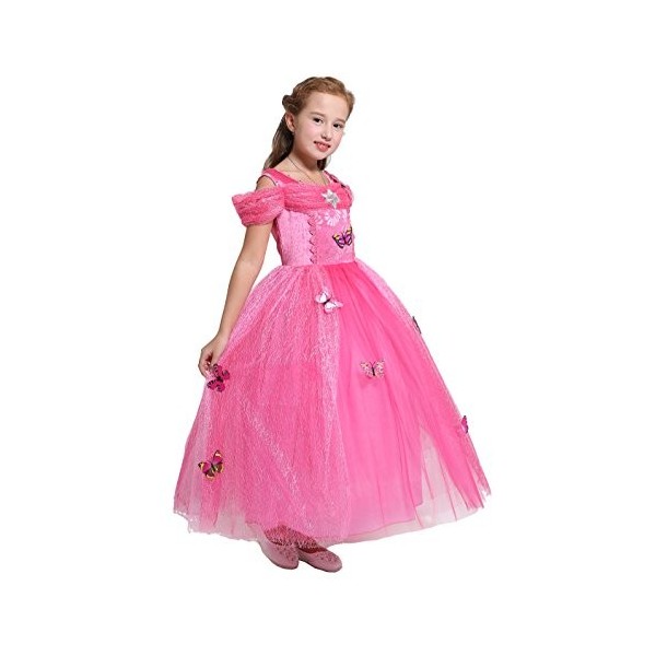 Lito Angels Deguisement Robe Belle et la Bête Costume Princesse Belle avec Accessoires Enfant Fille Taille 2 ans, Jaune