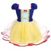 Lito Angels Deguisement Robe en Tulle Princesse Blanche Neige Enfant Fille, Anniversaire Fete Carnaval Costume Halloween, Tai