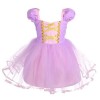 Lito Angels Deguisement Robe en Tulle Princesse Blanche Neige Enfant Fille, Anniversaire Fete Carnaval Costume Halloween, Tai