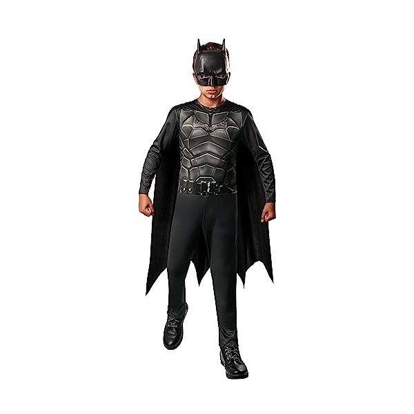 RUBIES - DC Officiel - THE BATMAN - Déguisement pour Enfants - Taille 5-6 ans - Costume avec Combinaison à Manches Longues, C