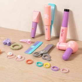 MENDIA Ensemble de salon de beauté pour filles - Jouet de cheveux exquis pour petites filles - Kit de coiffure lisse - Access