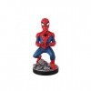 Cableguys Figurine Gaming Marvel Spider-Man - Accessoire support pour manette ou smartphone - Câble USB inclus - 20 cm