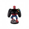 Cableguys Figurine Gaming Marvel Spider-Man - Accessoire support pour manette ou smartphone - Câble USB inclus - 20 cm