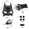 simyron Hero Gant de Masque 2 Pièces Hero Accessoires de Jeu Enfants Hero Accessoires de Fête Costume Cosplay Props pour Cade