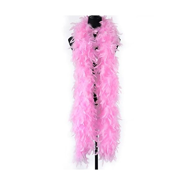 FEARAFTS Boa à plumes pour travaux manuels, plumes de dinde moelleuses, accessoires de déguisement pour fille, Noël, carnaval