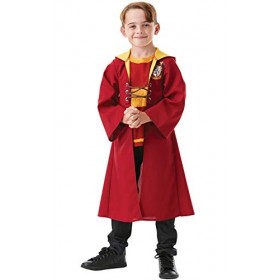 RUBIES - Harry Potter Officiel - Kit de Quidditch Gryffondor - Déguisement Enfant - Taille M - 5-6 ans - Pour Halloween, Carn