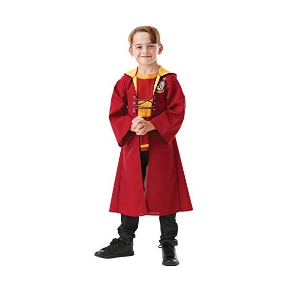 RUBIES - Harry Potter Officiel - Kit de Quidditch Gryffondor - Déguisement Enfant - Taille M - 5-6 ans - Pour Halloween, Carn