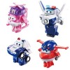 Super Wings "Donnies Dozer" Véhicule Transformable en robot 18 cm + 1 figurine,Jouet Enfant 2 3 4 5 6 7 8 Ans Garcon Fille