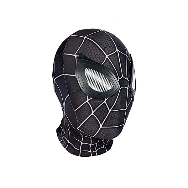 Masque Spider-Man 3D en lycra pour cosplay, déguisement de super-héros, accessoire de jeu de rôle, accessoire pour Halloween,