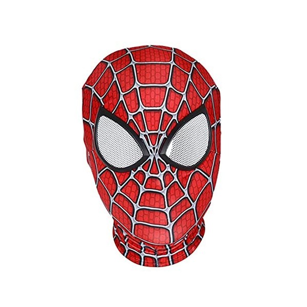 Masque Spider-Man 3D en lycra pour cosplay, déguisement de super-héros, accessoire de jeu de rôle, accessoire pour Halloween,