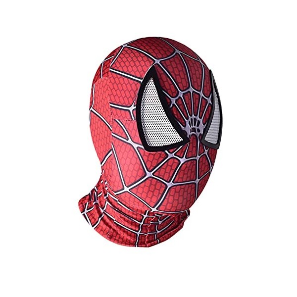 Masque Spider-Man 3D en lycra pour cosplay, déguisement de super-héros, accessoire de jeu de rôle, accessoire pour Halloween,