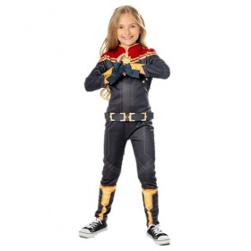 Rubies - Marvel Officiel - Captain Marvel - Déguisement Enfants Classique The Marvels - Taille 7-8 Ans - Costume Super Héros 