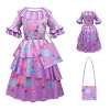 URAQT Robe Madrigal, Costume pour enfant fille, Robe Sac Madrigal Fille Déguisement, Robe de princesse, Princesse Peignoir Ha