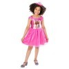 Rubies - Barbie Officiel - Déguisement Classique Barbie Princesse pour Enfants - Taille 2-3 ans -Robe Tutu Rose avec Top Impr
