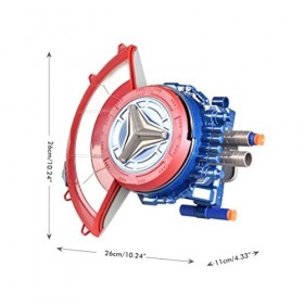 TBEONE Bouclier de Captain America - Jouet déjection de balle souple - Accessoire de cosplay - Cadeau pour enfants - Déguise