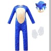 TBNRFrags Costume de costumade classique pour enfants Sonic le Hérisson – Déguisement de jeu pour enfants – Combinaison pour 