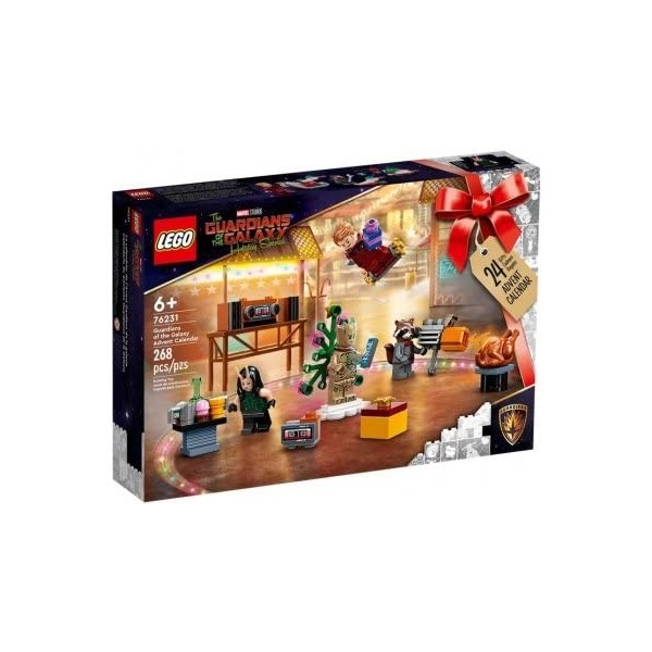 Set Calendrier de lavent 2022 pour Lego 76231 pour Marvel Gardiens de la Galaxie + 1 Carte Lego Collector