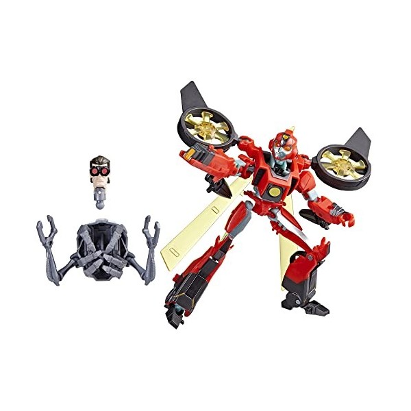 Transformers EarthSpark, figurine Terran Twitch classe Deluxe de 12,5 cm, jouet robot pour enfants, à partir de 6 ans