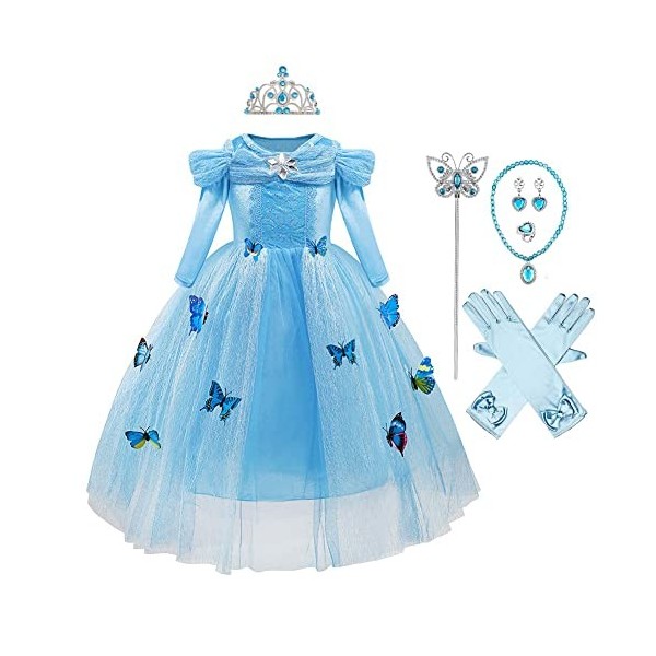 Fille vêtements princesse cendrillon Cosplay robe Halloween fête pour fille  fantaisie papillon Costume enfants carnaval tenue robe 