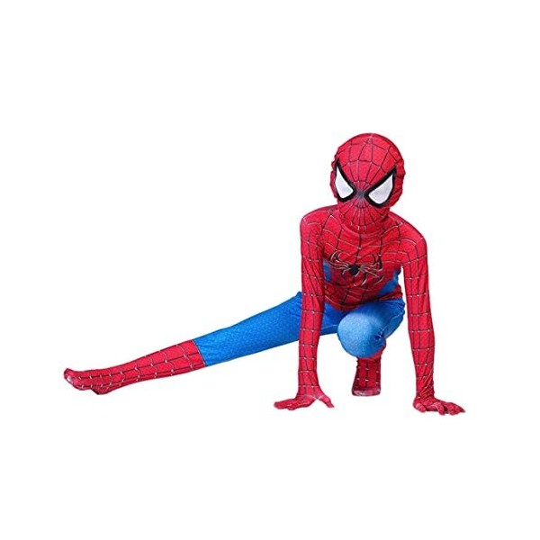 XIAOGUANG Déguisement Garçons Super-héros Costume Spiderman, Unisexe Adultes des Gamins Déguisements Combinaison Le Maillot d