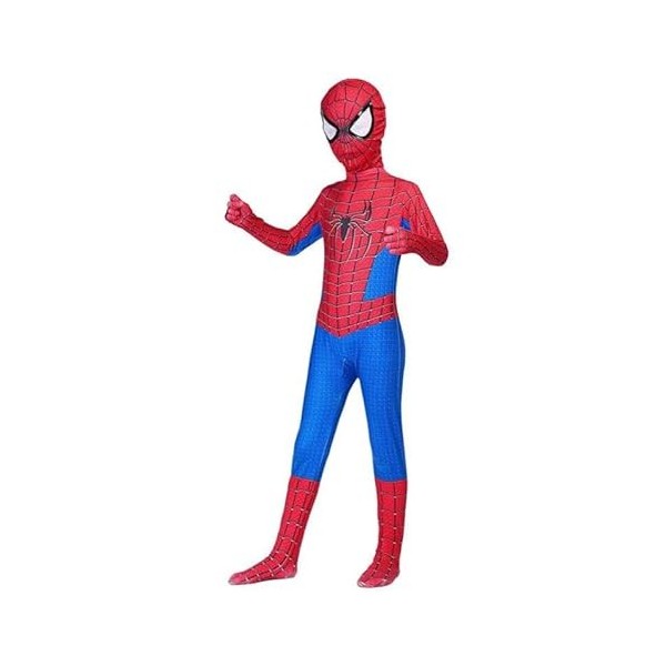 XIAOGUANG Déguisement Garçons Super-héros Costume Spiderman, Unisexe Adultes des Gamins Déguisements Combinaison Le Maillot d