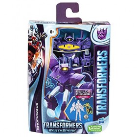 Transformers EarthSpark, Figurine Shockwave Classe Deluxe de 12,5&nbsp;cm, Jouet Robot pour Enfants, à partir de 6&nbsp;Ans