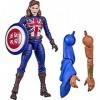 Avengers Hasbro Marvel Legends Series, Figurine Captain Carter de 15 cm, Design Premium, 1 Accessoire et 2 pièces Build-a-Fig