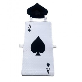 Déguisement De Carte De Jeu As De Carreau pour Adulte Halloween Poker Pique Un Costume Couvre-Chef De Bêche Spade A Poker Dre