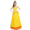 IDOPIP Robe Super Mario Princess Peach pour Femme, Déguisement Princesse Pêche Adulte avec Couronne pour Cosplay de Carnaval 