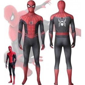 Ansamy Spiderman Costume pour enfant - Costume de super-héros - Combinaison de super-héros 3D - Combinaison pour Halloween, c