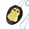 Porte-badge FBI en cuir pour jeu de rôle, badges de police, accessoires spéciaux pour agent dinfiltration - Accessoire de fê