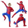 Kitimi Spider Costume Enfants 3D Anime Déguisement Spider Enfants, Costume Superhéros Complet avec Masque, Cosplay Costume De