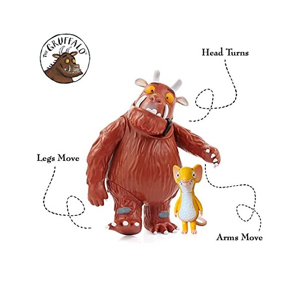 WOW! STUFF The Gruffalo and Mouse Twin Pack - Articulated Collectable Action Figures, Official Toys and Gifts from The Julia 