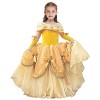 MYRISAM Filles Princesse Belle Robe de Carnaval Hors Épaule Costume de la Beauté et la Bête Halloween Déguisements Cosplay Cé