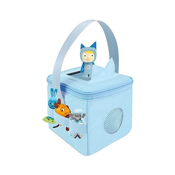 Annmore Sac pour Toniebox et Figurines, avec Housse de Protection pour Les Boutons de Volume, Gris