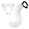 LICHENGTAI Renard Cosplay Set pour Enfants Adultes, Renard Déguisement Animal Avec Renard Oreilles Renard Queue pour Cosplay 