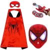 morningsilkwig Déguisement Spiderman Enfant Superhero Masque Accessoires Capes Masques Costumes de gant Systèmes de super-hér