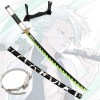 RYPDKM Demon Slayer Bambou Épée De Samouraï en Bois Shinazugawa Sanemi Katana– Accessoire De Cosplay Bois Couteau Sabre Dani