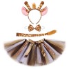 Bébés Filles Déguisement Animaux Tutu Jupe, Dress Up Tulle pour Enfants dhalloween Noël Fête Carnaval Cosplay avec Bandeau 4