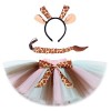Bébés Filles Déguisement Animaux Tutu Jupe, Dress Up Tulle pour Enfants dhalloween Noël Fête Carnaval Cosplay avec Bandeau 4