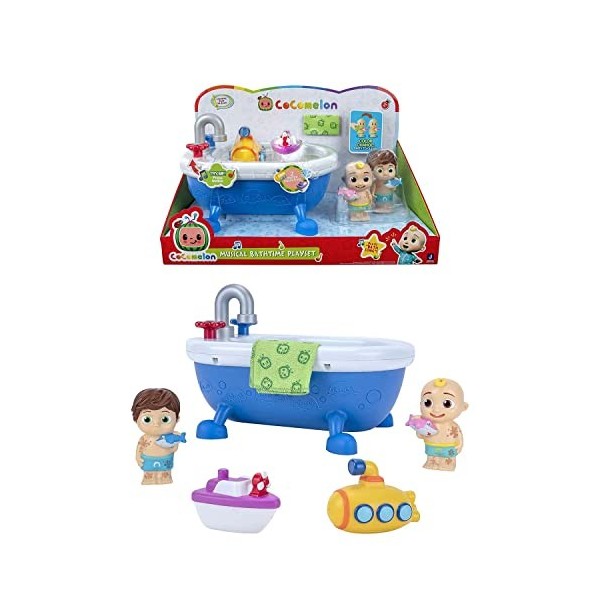 Bandai - CoComelon - Pack 4 figurines - Figurines 7cm à collectionner - JJ 2 figurines , TomTom et YoYo - WT00035