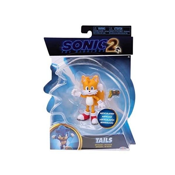 Sonic the Hedgehog 2 Movie - 41270 - Figurine articulée 10cm - Tails avec Blaster