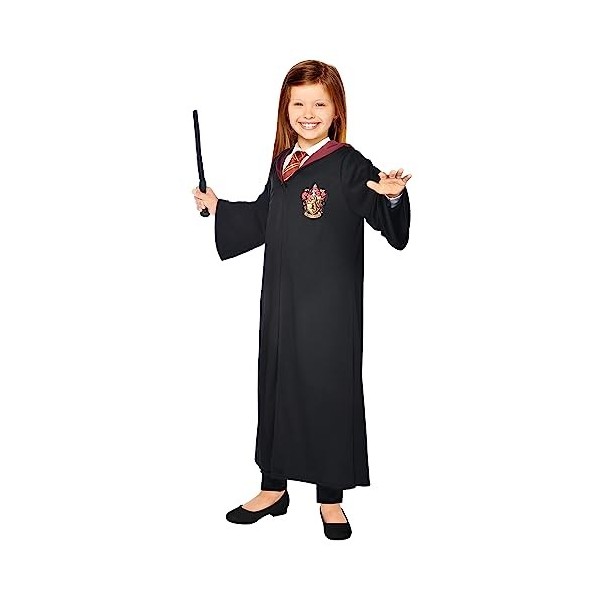 Amscan - Costume enfant Hermione, Poudlard, Harry Potter, Gryffondor, Mage, Sorcier, Carnaval