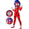 Rubies - Déguisement officiel Ladybug Miraculous + peluche Tikki - Taille M 5-6 ans - I-300502M