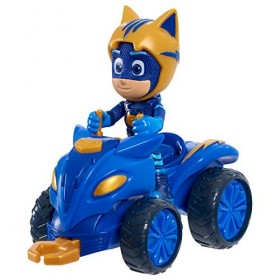 Simba 109402421 – PJ Masks Quad Catboy avec Figurine daction Super-héros avec treuil intégré, Bleu avec Accents dorés, Figur