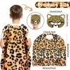 Tacobear Deguisement Animaux Enfant 4 Ensembles Jungle Animaux Capes Masques avec Autocollants Tatouage Costume Animaux pour 